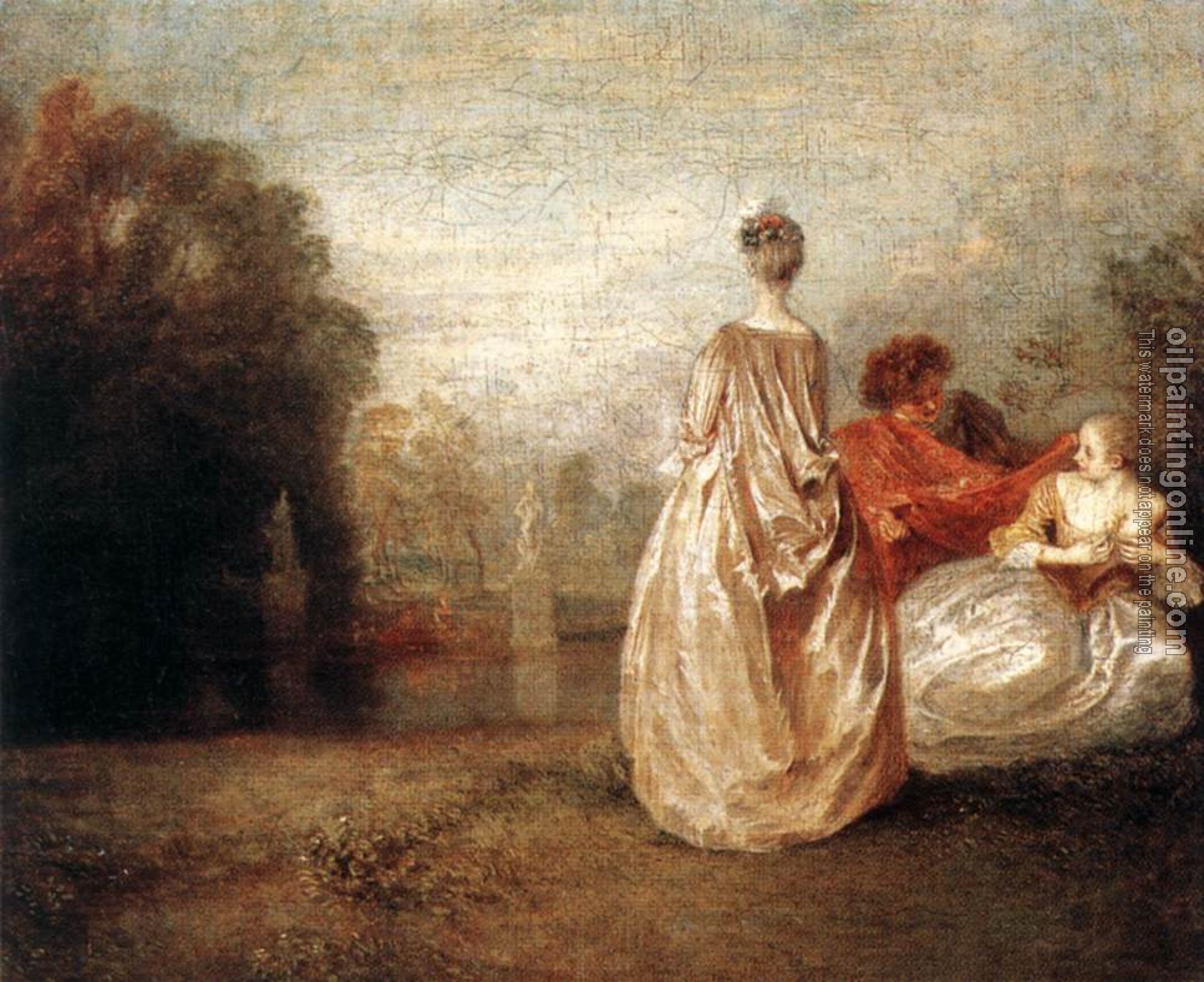 Watteau, Jean-Antoine - Two Cousins